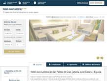 Tablet Screenshot of hotelaloe-canteras.com